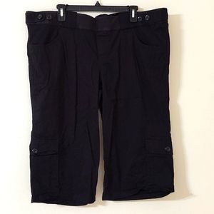 Announcements Maternity Pregnancy Adjustable Waist Capri Pants